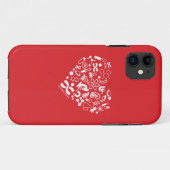 宇宙および科学のハート Case-Mate iPhoneケース (裏面(横))