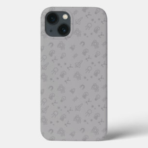 宇宙および科学の落書き iPhone 13ケース