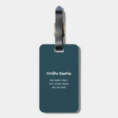 宇宙お洒落の要塞、火星の猫、おもしろい ラゲッジタグ (裏面縦)