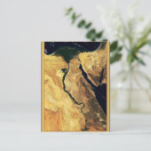 宇宙からのエジプトのナイル川 ポストカード (スタンド正面)