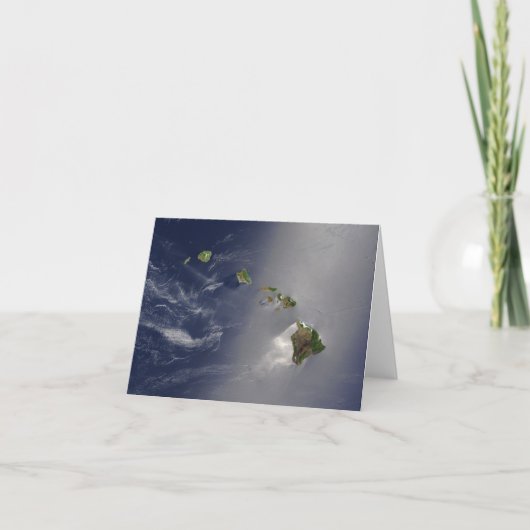宇宙からのハワイの眺め カード (正面)
