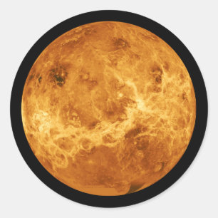 宇宙からの惑星金星 ラウンドシール