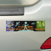 宇宙からの森へのGECACHING バンパーステッカー (車上)