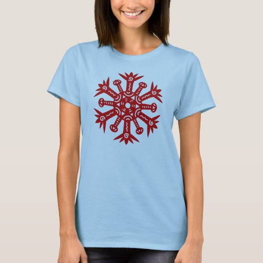 宇宙からの雪玉 Tシャツ (正面)