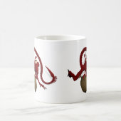 宇宙からサンタクロース コーヒーマグカップ (中央)