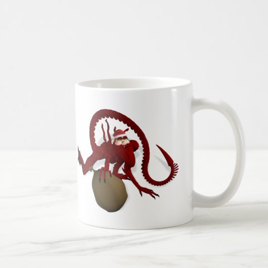 宇宙からサンタクロース コーヒーマグカップ (右)