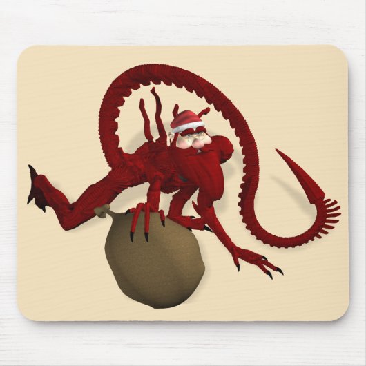 宇宙からサンタクロース マウスパッド (正面)