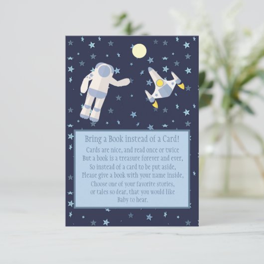 宇宙からブックカードを持ち込む 出欠カード (スタンド正面)