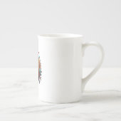 宇宙から出る奇妙な胞子 ボーンチャイナマグカップ (右)