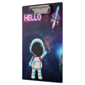 「宇宙から挨拶」 クリップボード (左)