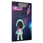 「宇宙から挨拶」 クリップボード (右)