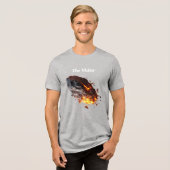 宇宙から来た宇宙・ロック トライブレンドTシャツ (正面全面)
