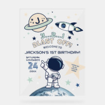 宇宙から来た1歳のバースデーウェルカム