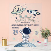 宇宙から来た1歳のバースデーウェルカム アクリルサイン (ウェディング)
