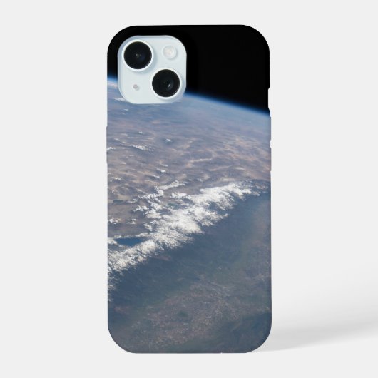 宇宙から見たカリフォルニアとネバダ iPhone 15ケース (裏面)