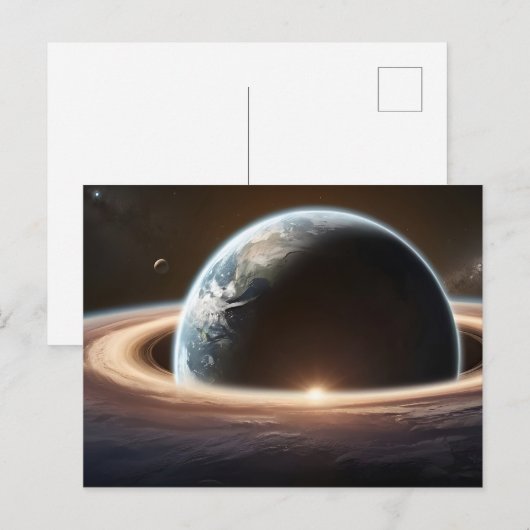 宇宙から見た地球 ポストカード (正面/裏面)