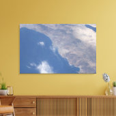 宇宙から見られる南カリフォルニアの一部 キャンバスプリント (インサイチュ (リビング))