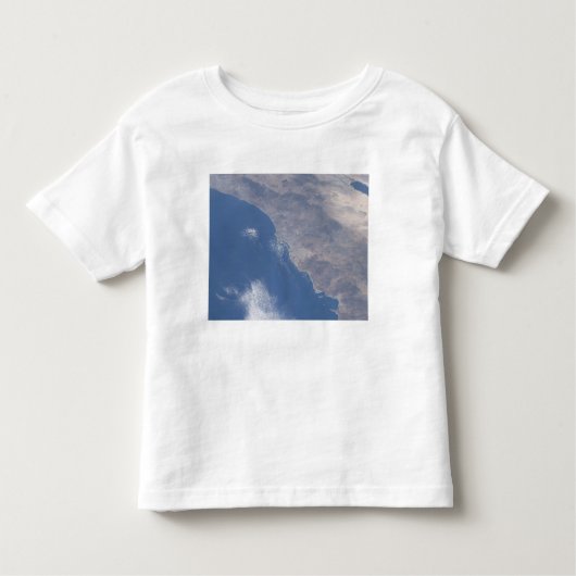 宇宙から見られる南カリフォルニアの一部 トドラーTシャツ (正面)