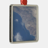 宇宙から見られる南カリフォルニアの一部 メタルオーナメント (右)