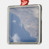 宇宙から見られる南カリフォルニアの一部 メタルオーナメント (左)