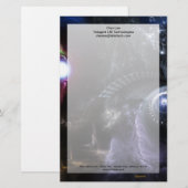 宇宙がフラクタル美術文房具と衝突するとき 便箋 (正面/裏面)