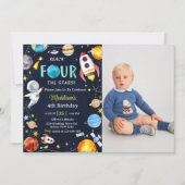 宇宙が四つ星に達する4thバースデームーン 招待状 (正面)