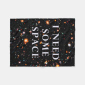 宇宙が必要 フリースブランケット (正面(横))