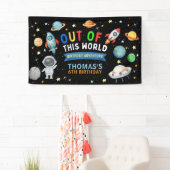 宇宙が生んだカラフルなキュートな誕生日 横断幕 (インサイチュ)