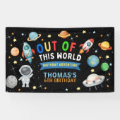 宇宙が生んだカラフルなキュートな誕生日 横断幕 (横)