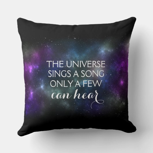 宇宙が聞こえる歌を歌う クッション (裏面)