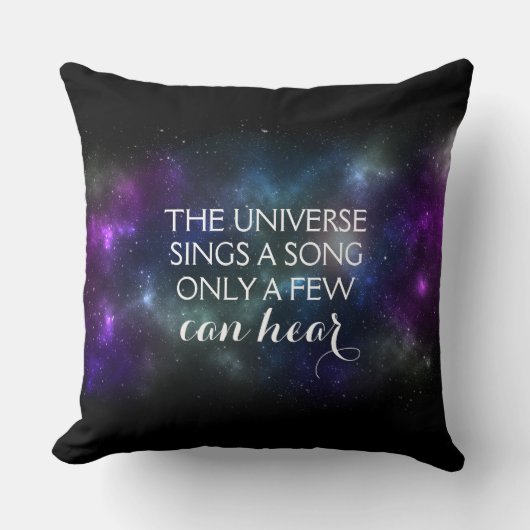 宇宙が聞こえる歌を歌う クッション (正面)