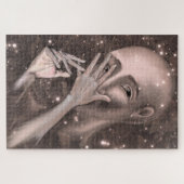 宇宙が見る – 抽象芸術絵画の芸術 ジグソーパズル (横)