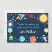 宇宙この世界から誕生日ありがとう サンキューカード (正面)