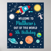 宇宙この世界から誕生日歓迎 ポスター (正面)