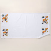 宇宙すし冒険 ビーチタオル (正面)