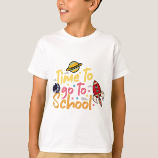 宇宙っぽい学校デザイン Tシャツ
