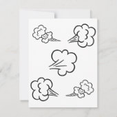 宇宙でおならをするエイリアン 招待状 (裏面)