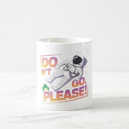 宇宙での浮遊 宇宙冒険 コーヒーマグカップ (中央)