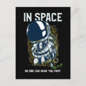 宇宙では誰もあなたを聞くことができない – Fart Joke ポストカード (正面)