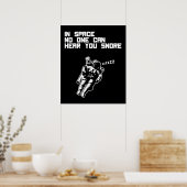 宇宙では、誰もあなたを盗む音が聞こえない(暗) ポスター (キッチン)