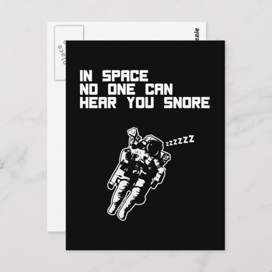 宇宙では、誰もあなたを盗む音が聞こえない(暗) ポストカード (正面/裏面)