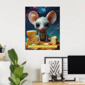 宇宙でもチーズはこの世のものではない ポスター (ホームオフィス)