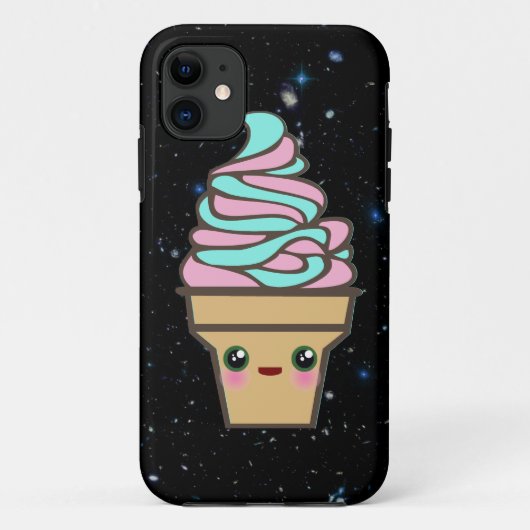 宇宙でカワイイ・レイブアイス Case-Mate iPhoneケース (裏面)