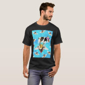 宇宙でサンデーに乗ったヒップブリンブカウ Tシャツ (正面フル)