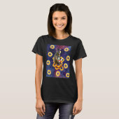 宇宙でベブーンリングや輪を卒業する Tシャツ (正面フル)