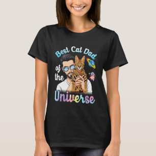 宇宙で一番の猫パパ C Tシャツ