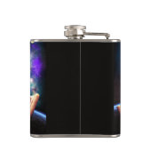 宇宙で恐竜のユニコーン フラスク (裏面)