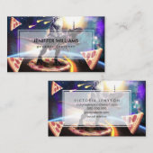 宇宙で恐竜のユニコーン 名刺 (正面/裏面)