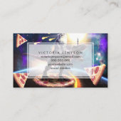 宇宙で恐竜のユニコーン 名刺 (裏面)