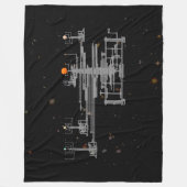 宇宙で惑星旧式な太陽系のOrrery フリースブランケット (正面)